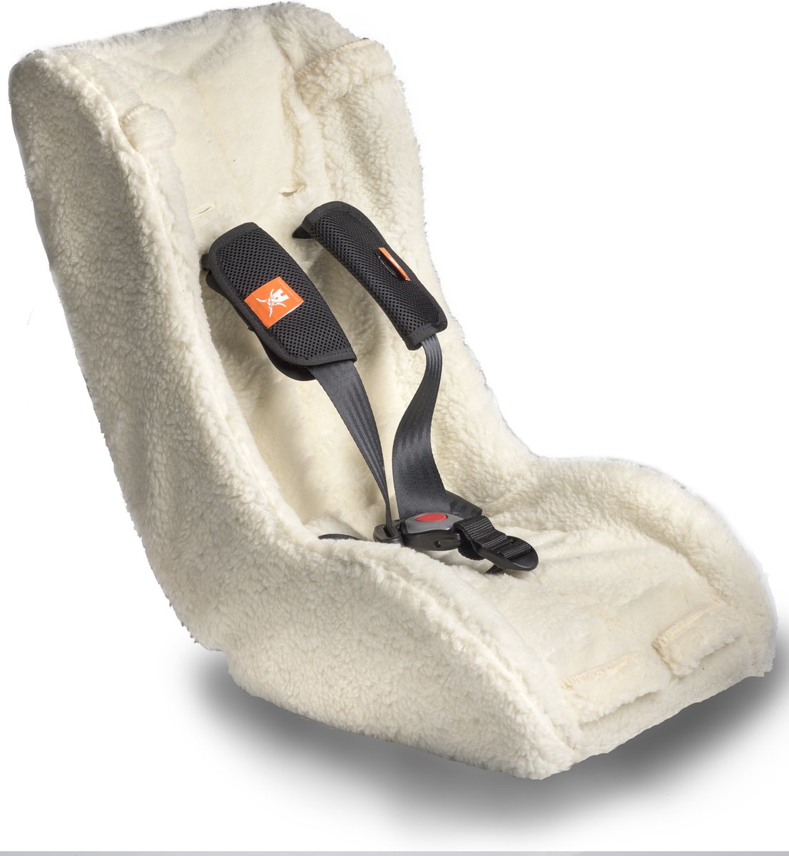 Melia Inzetstoel S1002 5-puntsgordel Schaap 75 Cm - Wit
