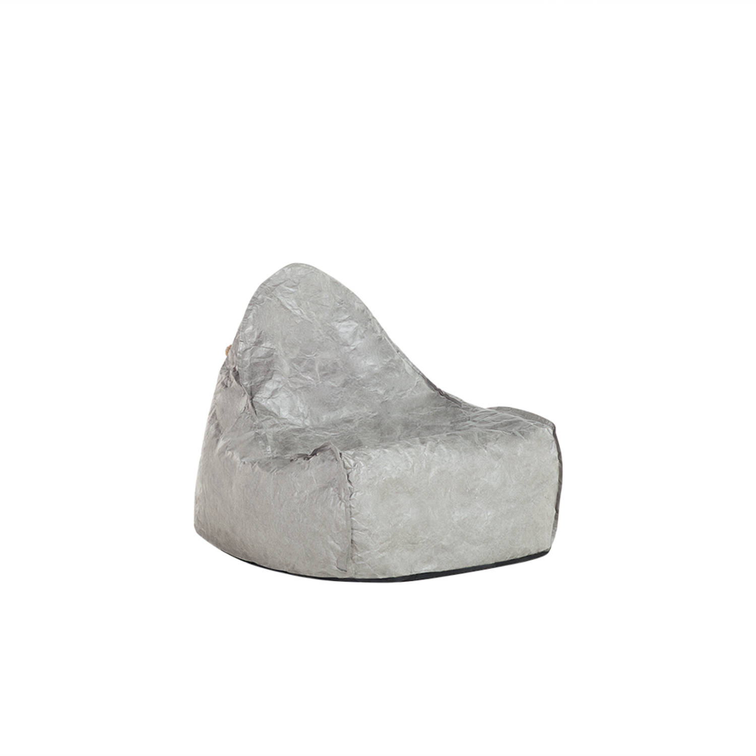 Beliani Drop Zitzak Synthetisch Materiaal 75 X 63 Cm - Grijs