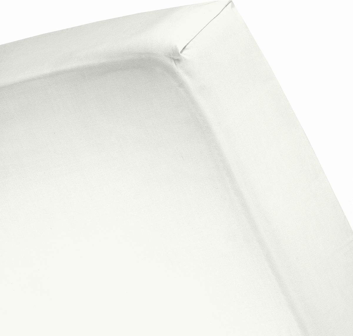 Cinderella Satijn Split-topper Hoeslaken - 100% Katoen-satijn - Lits-jumeaux (180x200 Cm) - Ivory - Beige