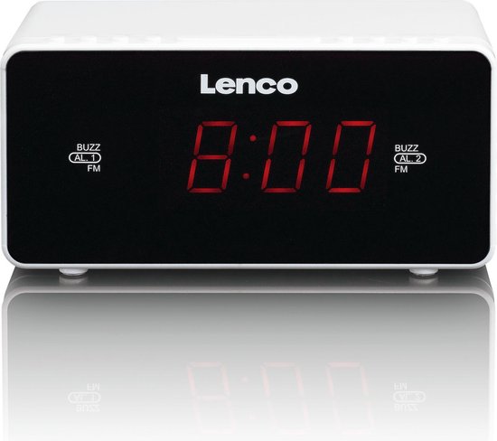 Lenco Cr-510 Klokradio - Wit