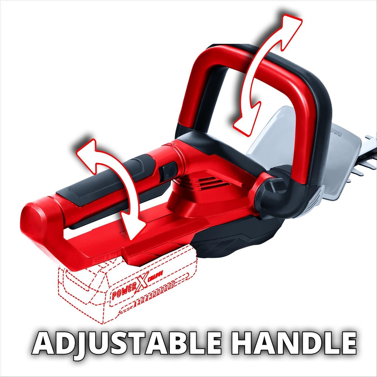 Einhell Accu Heggenschaar Ge-ch 1855/1 Li Solo - Rood