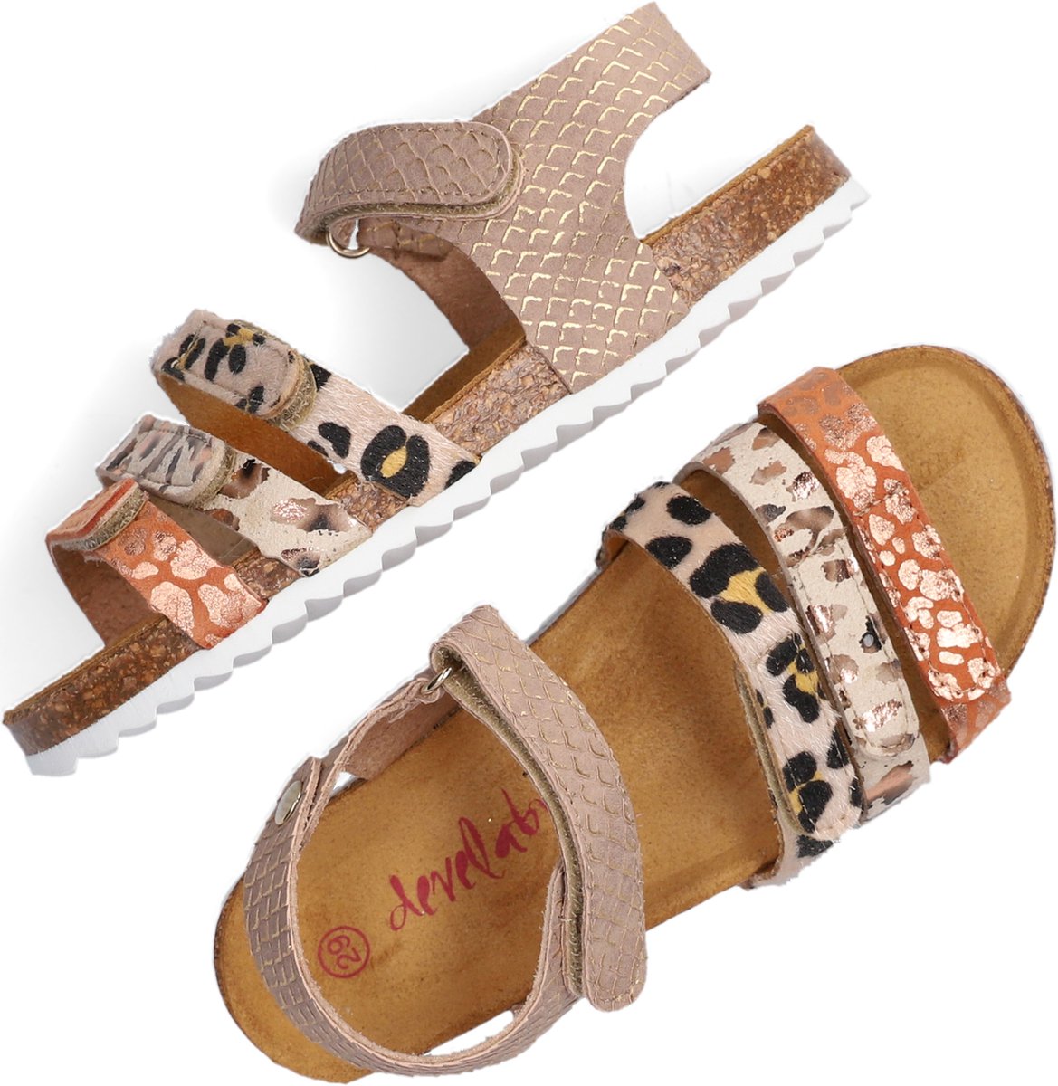 Develab - Meiden Sandalen - Bruin
