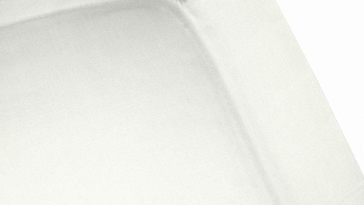 Cinderella Katoen-satijn Hoeslaken - 100% Katoen-satijn - Lits-jumeaux (200x210 Cm) - Ivory - Beige
