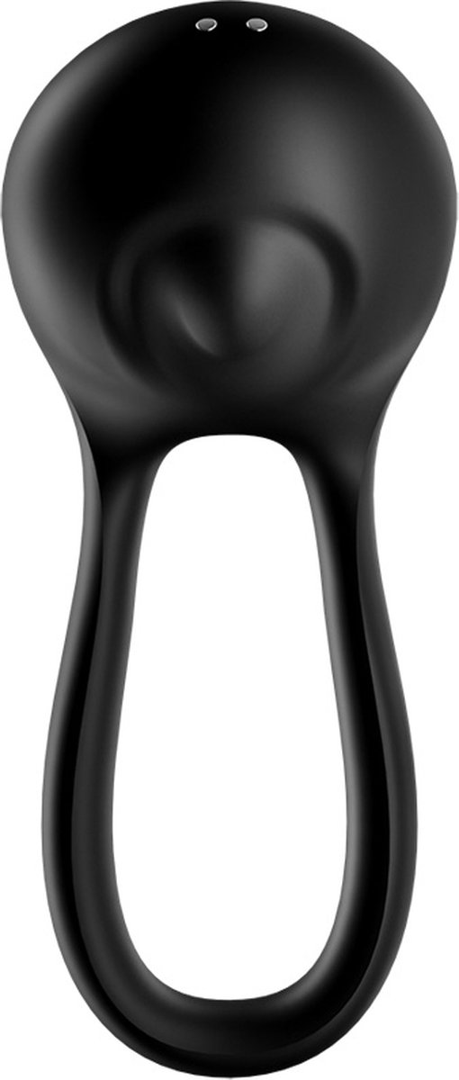 SATISFYER vibrerende penisring Majestic Duo - Zwart