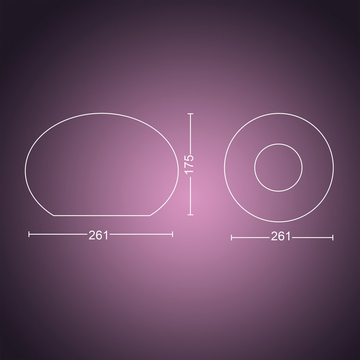 Flourish tafellamp WACA - Roze