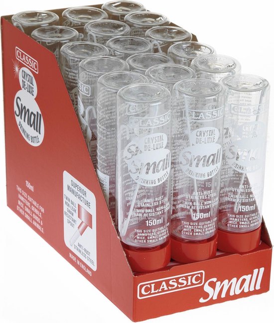 Classic Drinkfles Hamster Plastic - Waterfontein - 150 ml