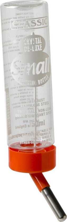 Classic Drinkfles Hamster Plastic - Waterfontein - 150 ml