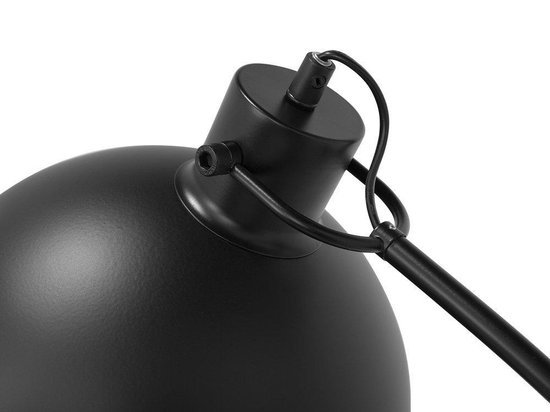 Beliani Dintel Staande Lamp Metaal 25 X 25 Cm - Zwart