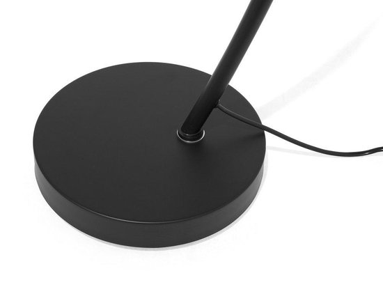 Beliani Dintel Staande Lamp Metaal 25 X 25 Cm - Zwart