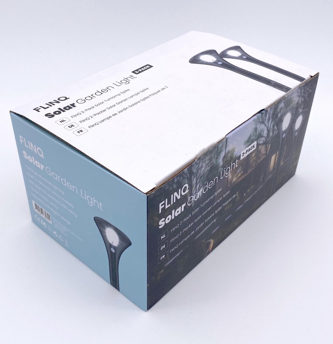 Huismerk Premium Solar Lampen Spike - 2 Stuks - Zwart