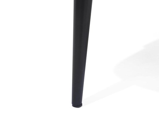 Beliani Clayton Eetkamerstoel Set Van 2 Fluweel 58 X 47 Cm - Grijs