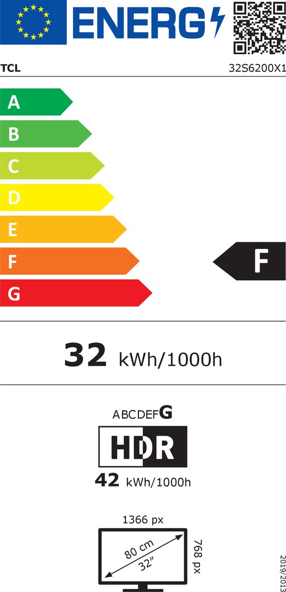 TCL LED Full HD TV 32S6200 - Zwart
