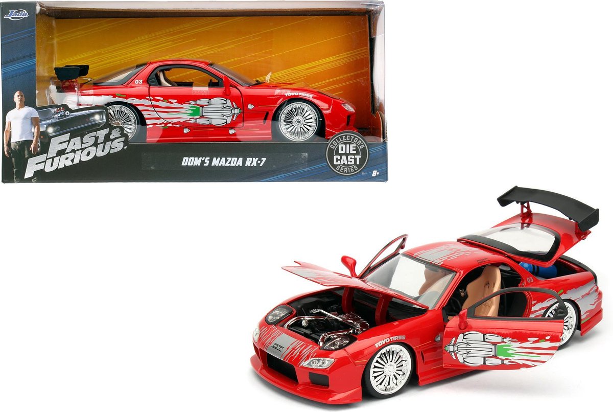 Jada auto Fast & Furious 1993 Mazda RX 7 1:24 - Rood