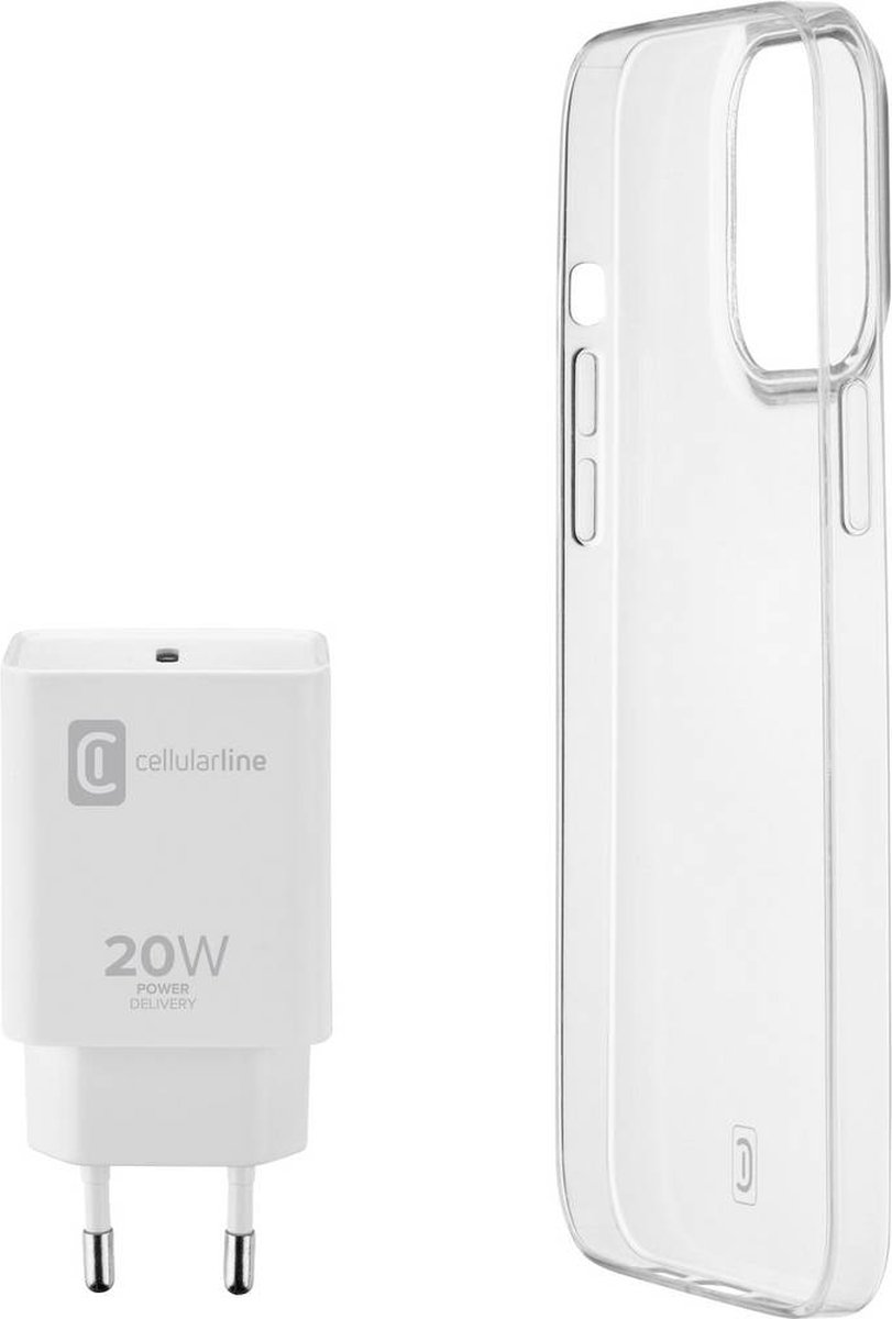 Cellularline iPhone 13 mini Cover + Lader