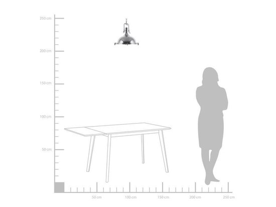 Beliani Ebron Hanglamp Verchroomd Metaal 38 X 38 Cm - Silver