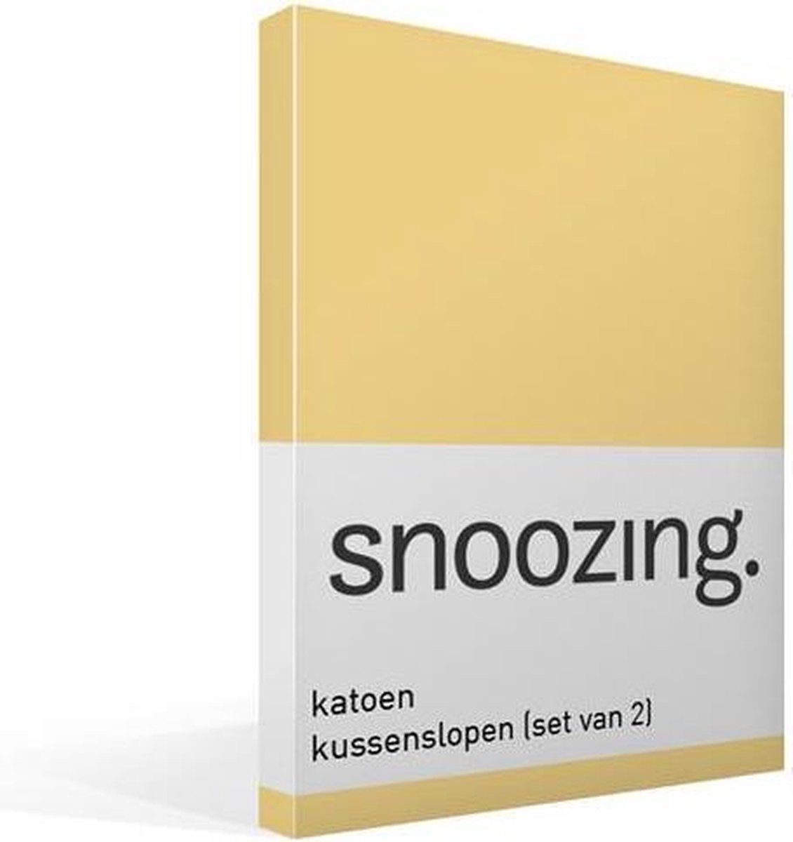 Snoozing Katoen Kussenslopen (Set Van 2) - 100% Katoen - 40x60 Cm - Kindermaat - - Geel