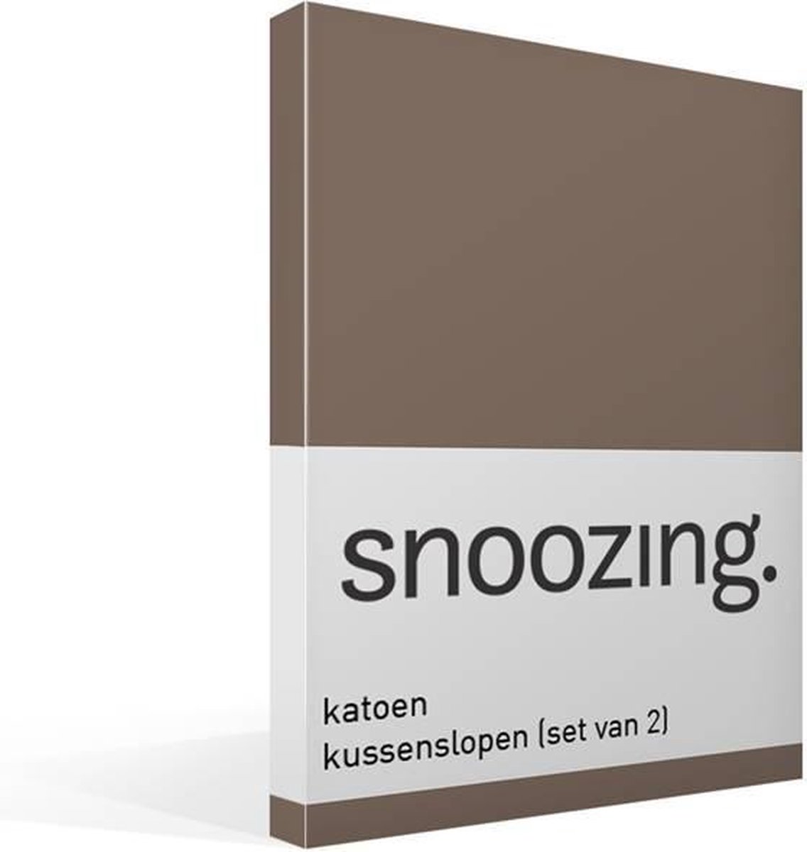 Snoozing Katoen Kussenslopen (Set Van 2) - 100% Katoen - 40x60 Cm - Kindermaat - - Bruin