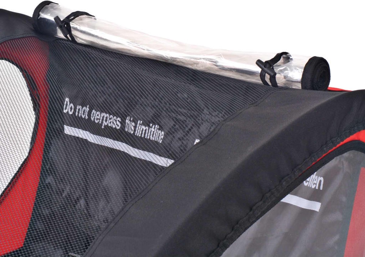 Vidaxl Fietskar Voor Kinderen 30 Kg Rood En - Zwart