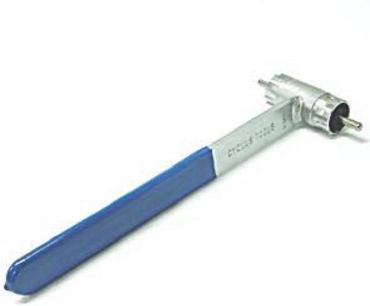 Cyclus Freewheelsleutel Met Hevel Shimano + Campa - Blauw