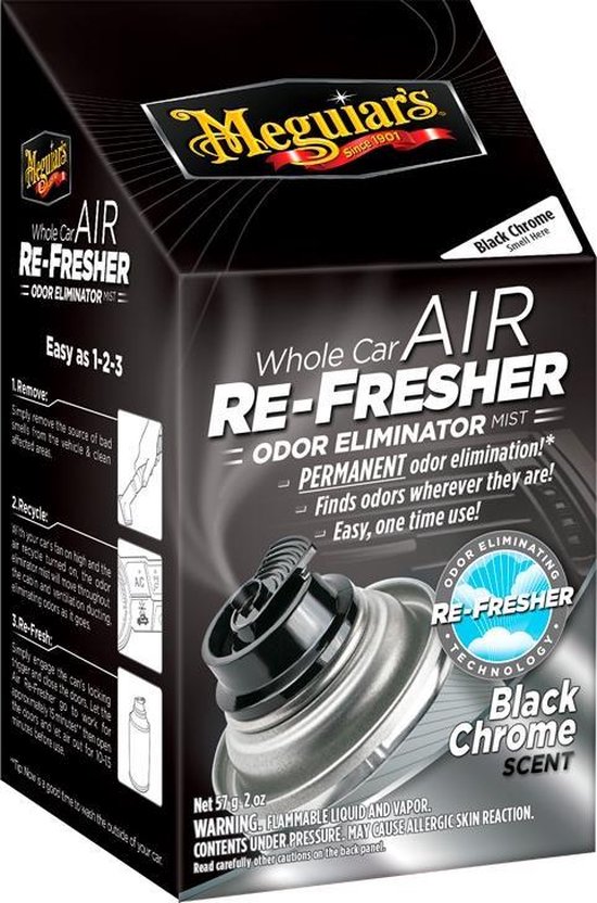 Meguiar's Air Refreshener - Black Chrome Scent G181302