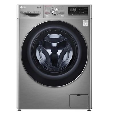 LG Lavasecadora de carga frontal F4DV7010S2S Inox 10,5/7Kg E