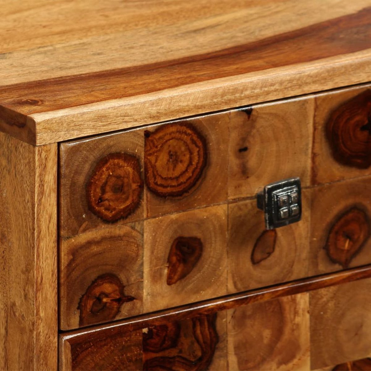 Vidaxl Dressoir 65x35x65 Cm Massief Sheesham Hout - Bruin
