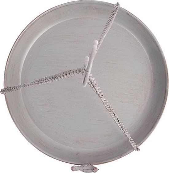 Vogelbad/voederschaal Hangend Rond Metaal 30,4 X 30,4 Cm - Vogeldrinkschaal/voederbak - Tuindecoraties