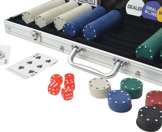 Vidaxl Pokerset Met 500 Chips Aluminium