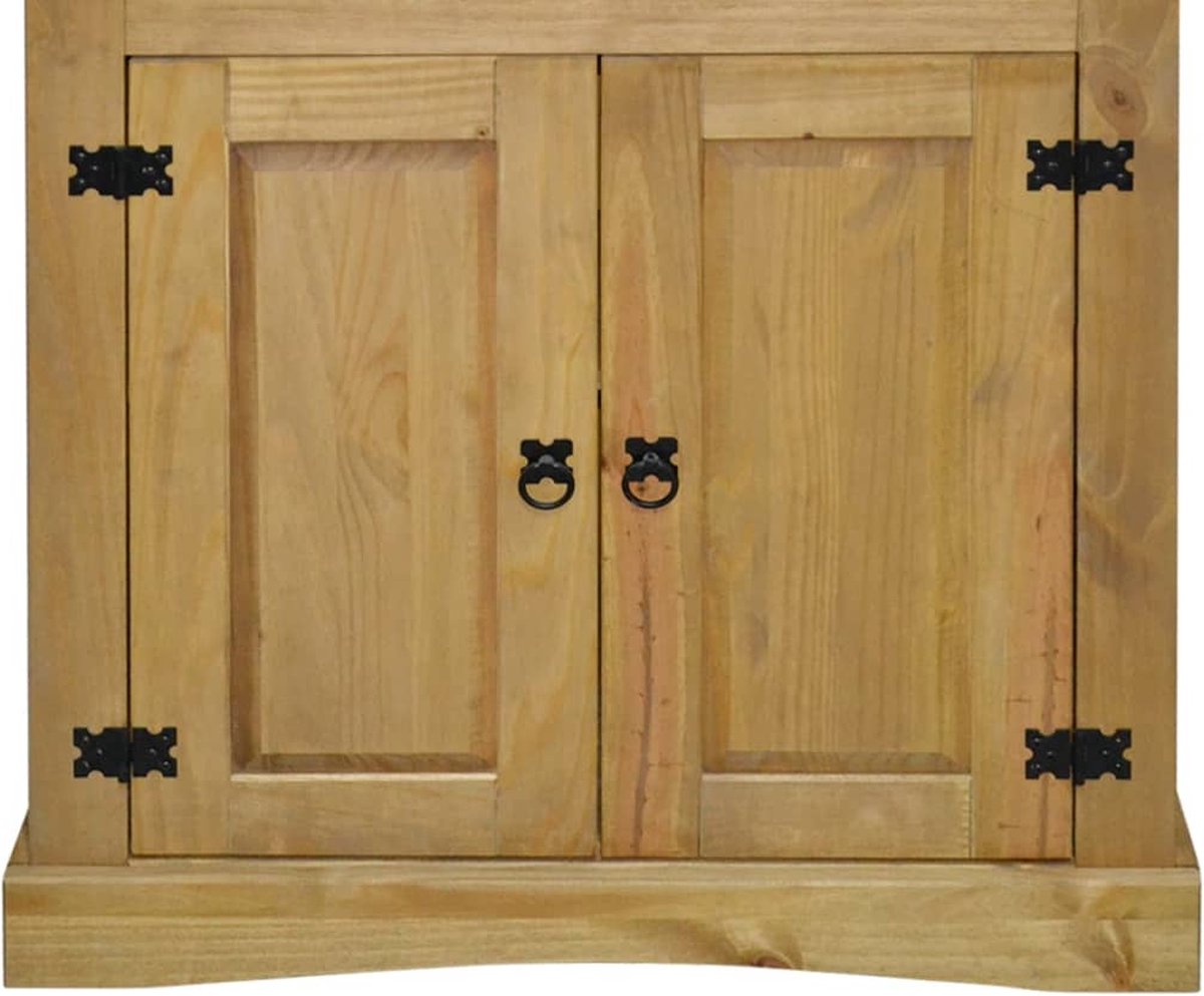 Vidaxl Wandkast Mexicaans Grenenhout Corona-stijl 80x40x170 Cm - Bruin