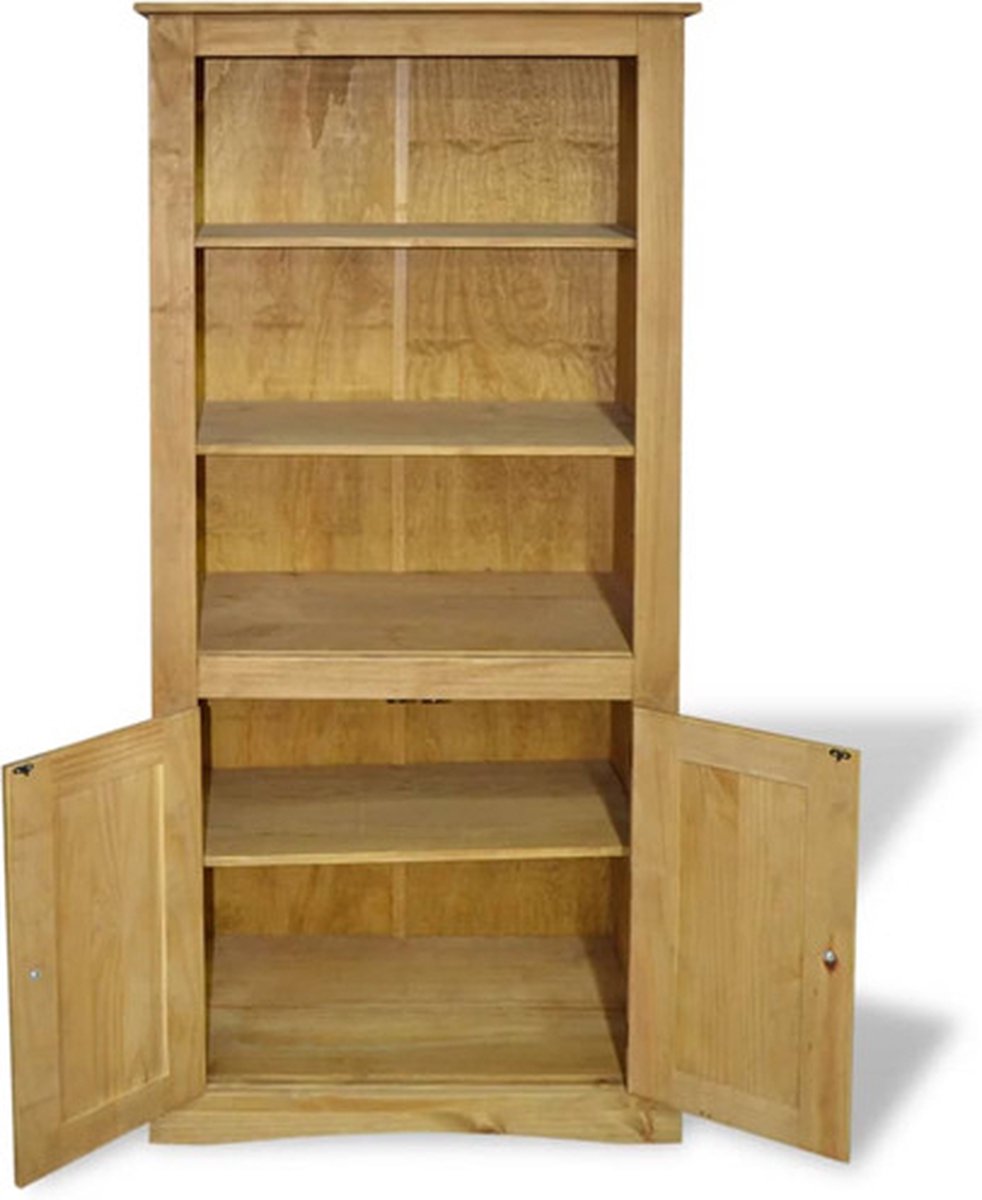 Vidaxl Wandkast Mexicaans Grenenhout Corona-stijl 80x40x170 Cm - Bruin