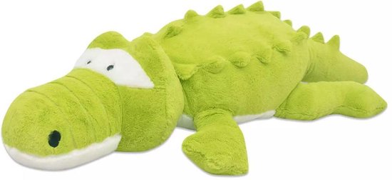 Vidaxl Knuffelbeest Krokodil Xxl 100 Cm - Groen