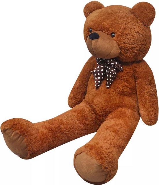 Vidaxl Teddybeer Xxl 85 Cm Zacht Pluche - Bruin