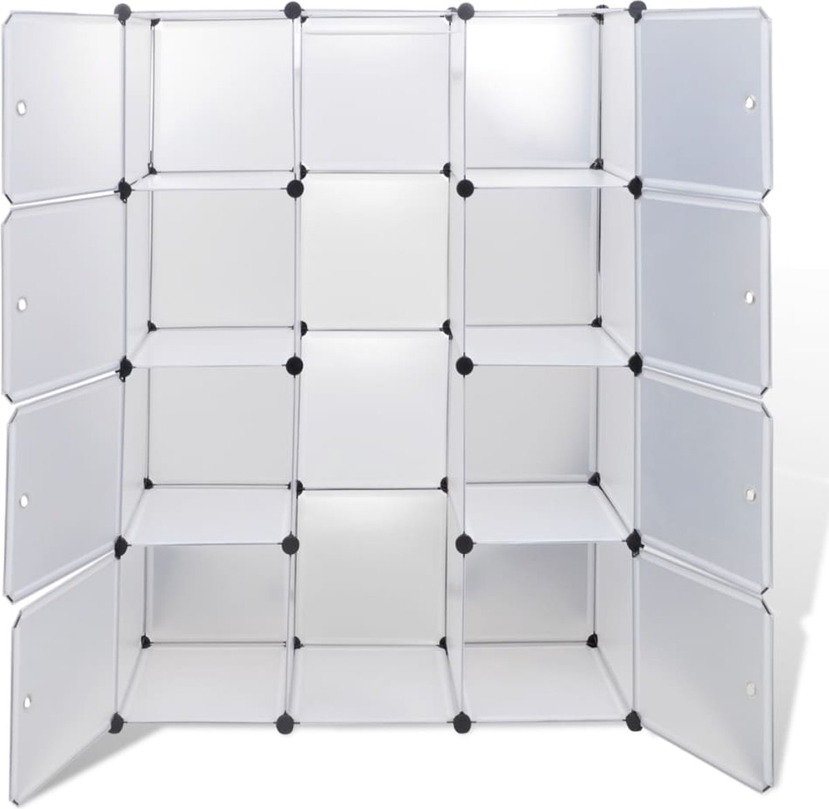 Vidaxl Kast Met 9 Compartimenten Modulair 37x115x150 Cm - Wit