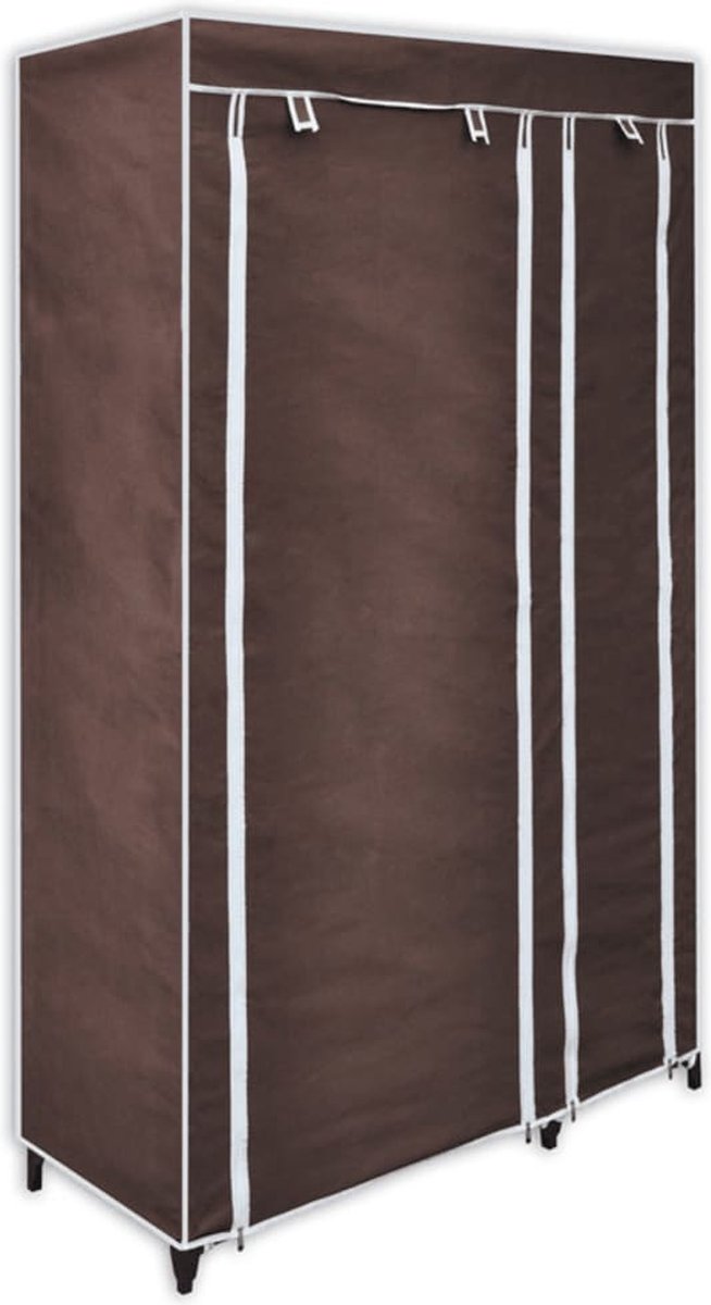 Vidaxl Kledingkast Stof - Bruin