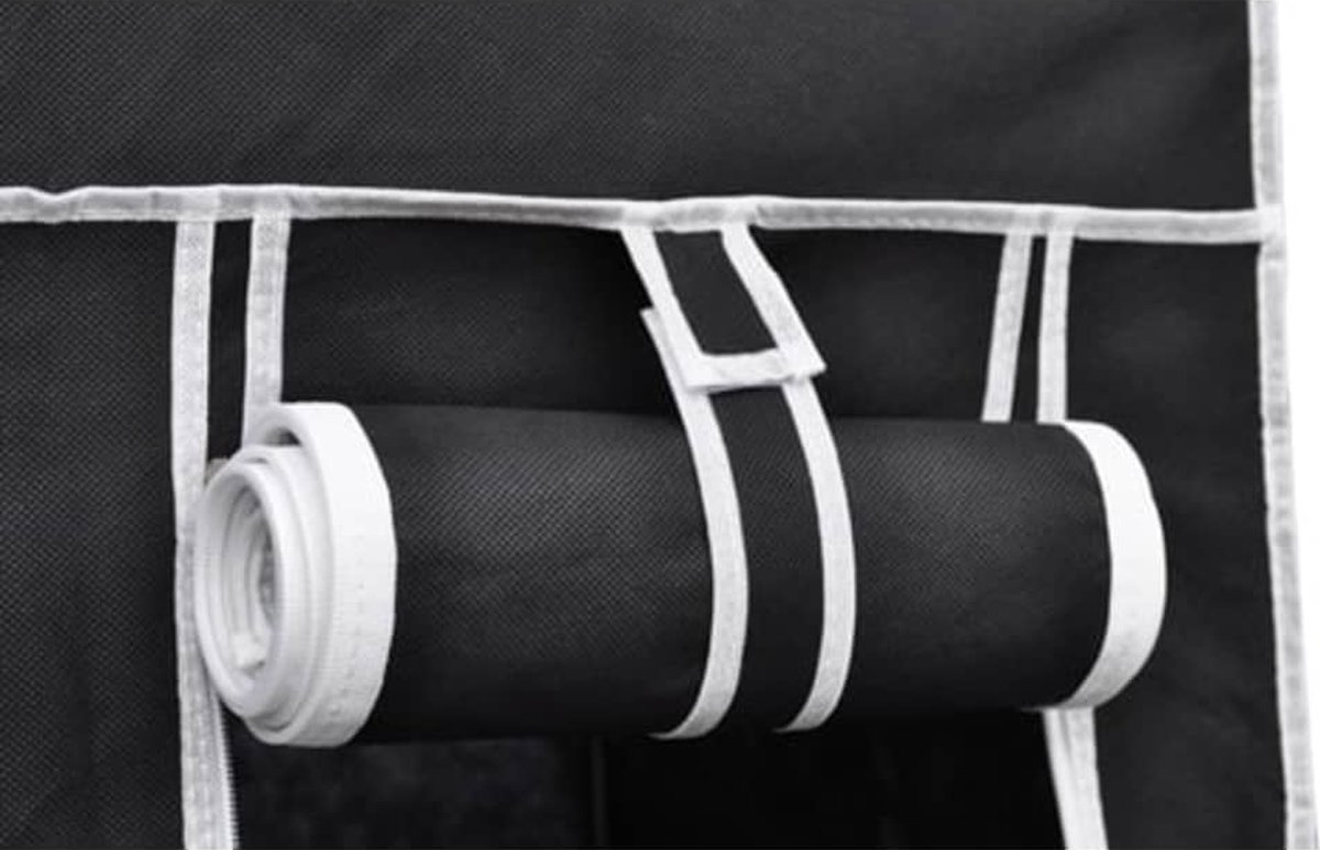 Vidaxl Kledingkasten 2 St Stof - Zwart