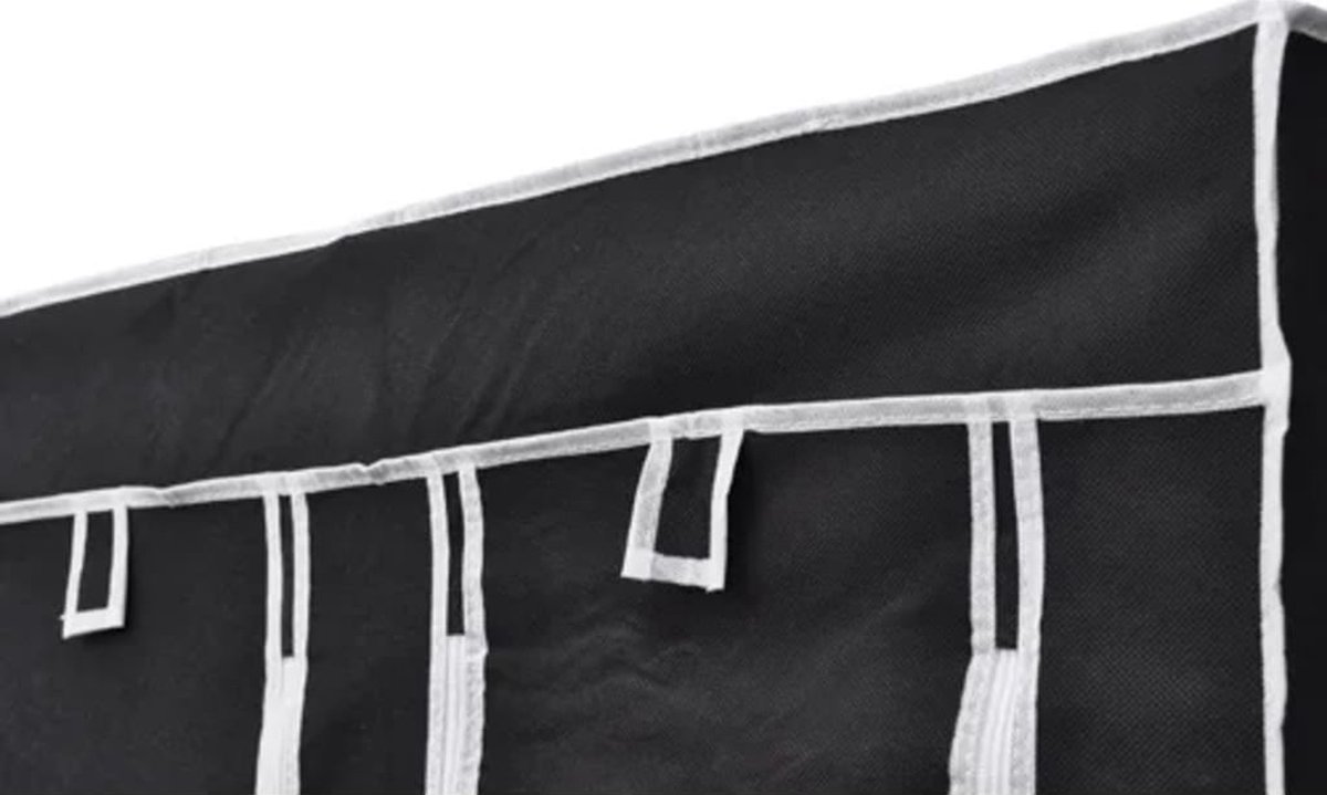 Vidaxl Kledingkasten 2 St Stof - Zwart