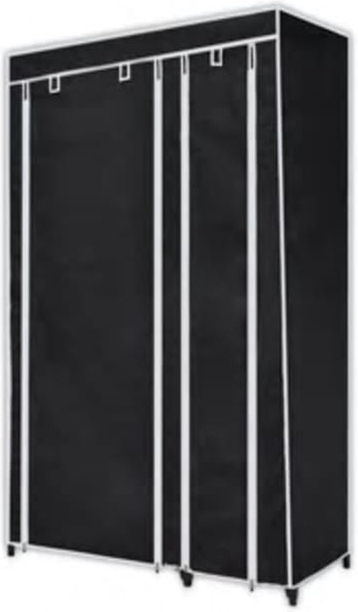 Vidaxl Kledingkasten 2 St Stof - Zwart