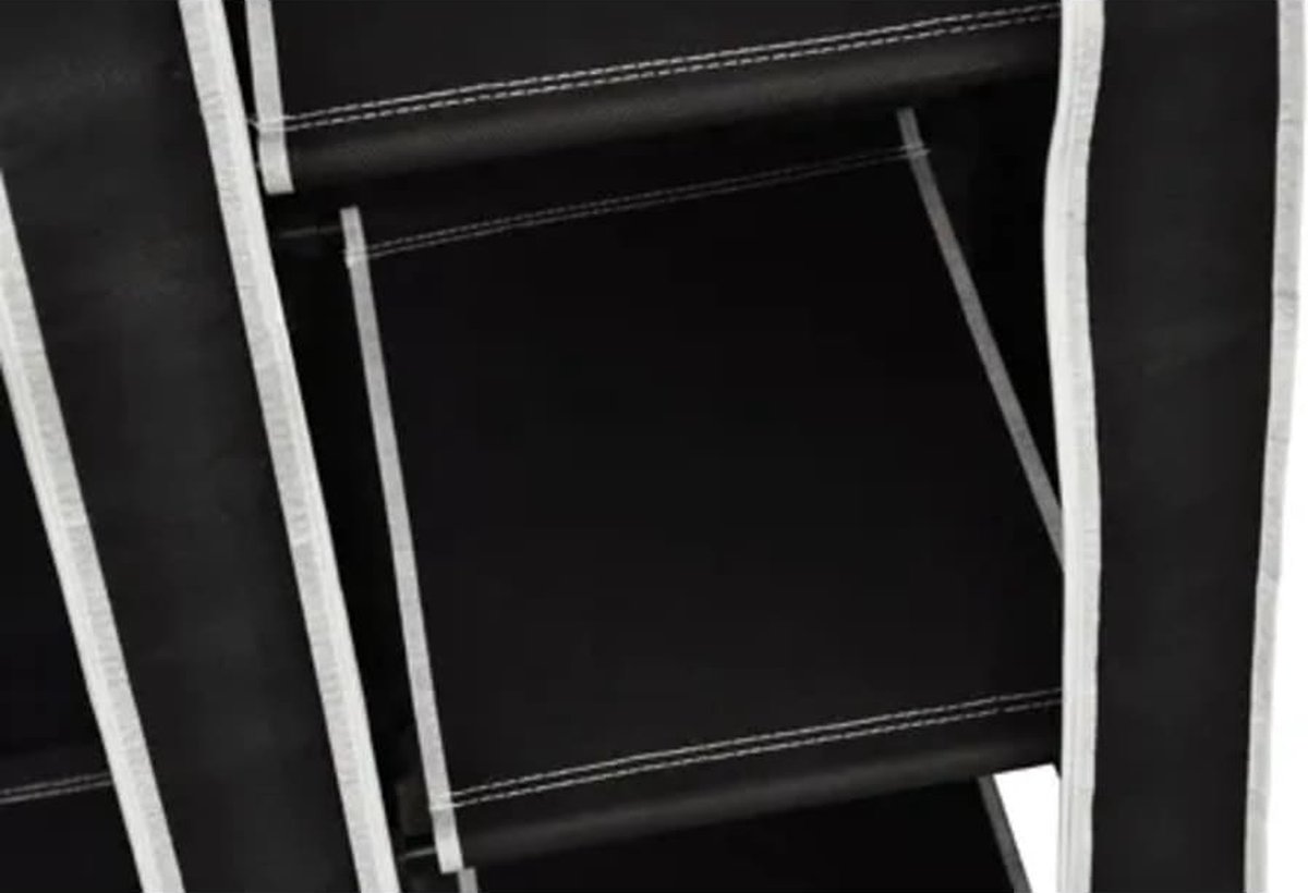 Vidaxl Kledingkasten 2 St Stof - Zwart