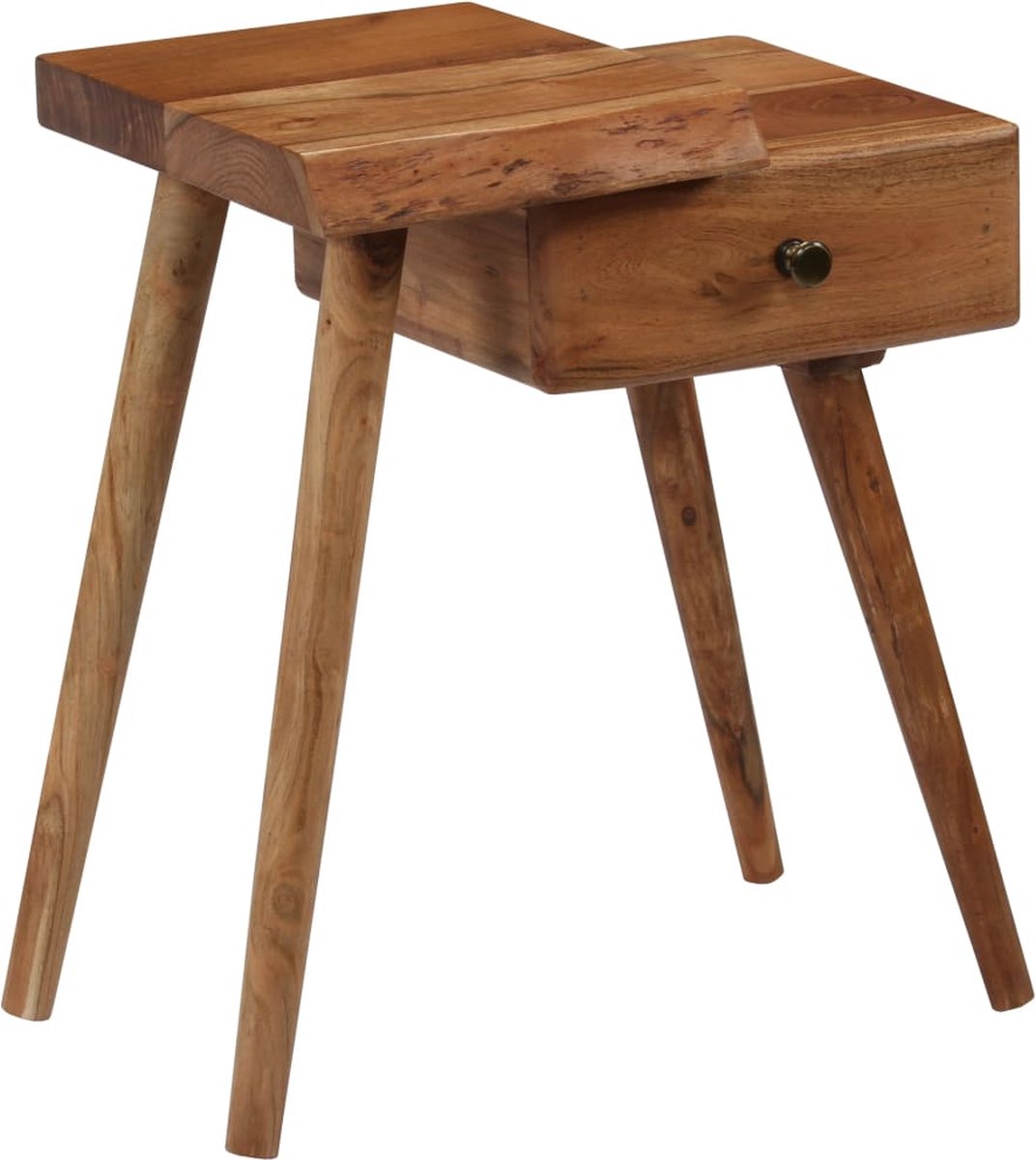 Vidaxl Nachtkastje 45x32x55 Cm Massief Acaciahout - Bruin