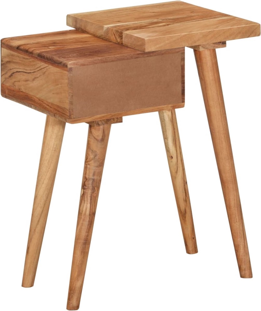 Vidaxl Nachtkastje 45x32x55 Cm Massief Acaciahout - Bruin