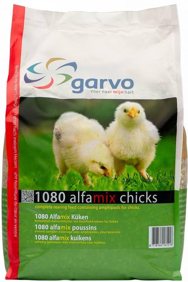Garvo Alfamix Kuikens - Kippenvoer - 12.5 kg