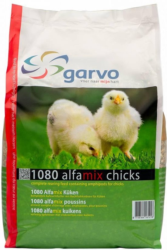 Garvo Alfamix Kuikens - Kippenvoer - 12.5 kg