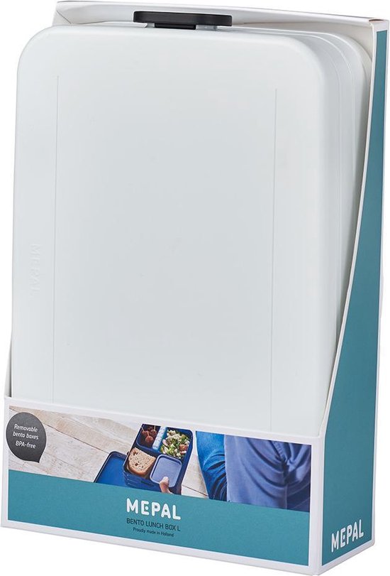 Mepal Lunchbox Bento Large 17 X 25,5 X 6,5 Cm - Wit