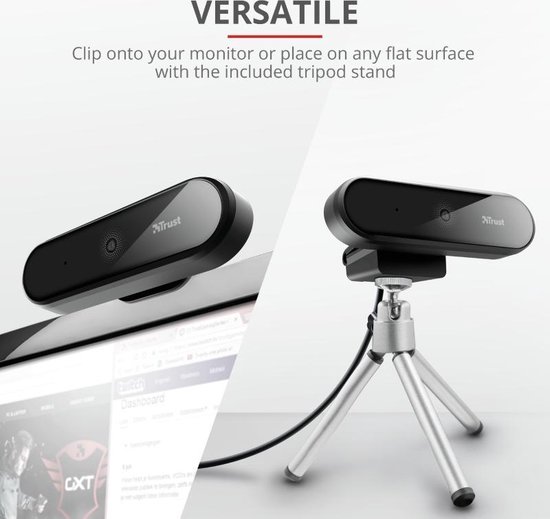 Trust Tyro Full HD Webcam - Zwart