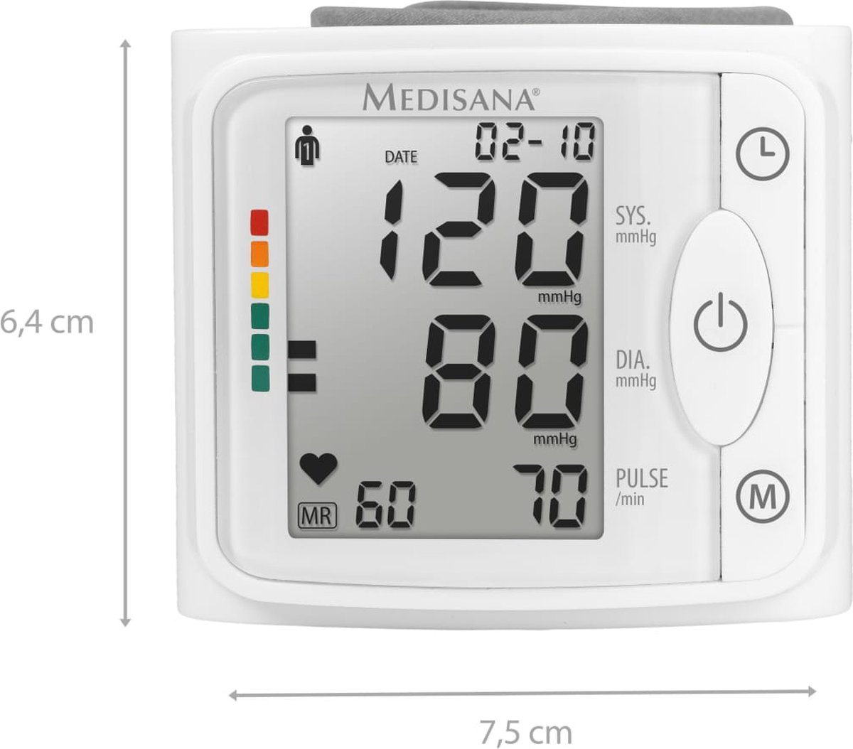 Medisana BW 320 polsbloeddrukmeter - Grijs