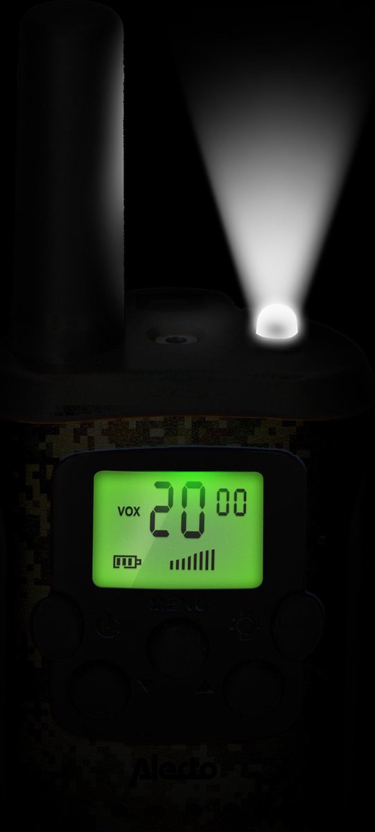 Alecto FR115CAMO 2-delige set Groen