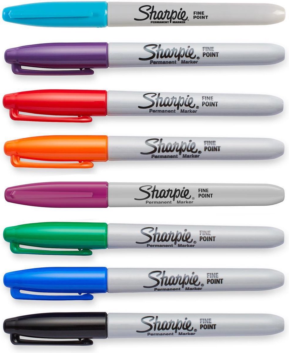 Sharpie Viltstift Fine, Set Van 8 Stuks.