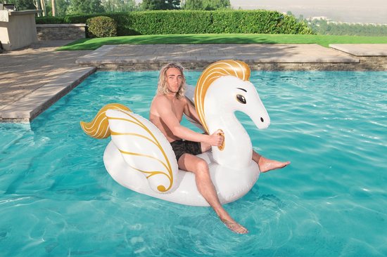 Bestway Rider Luxe Pegasus Ride-on Jumbo - Wit