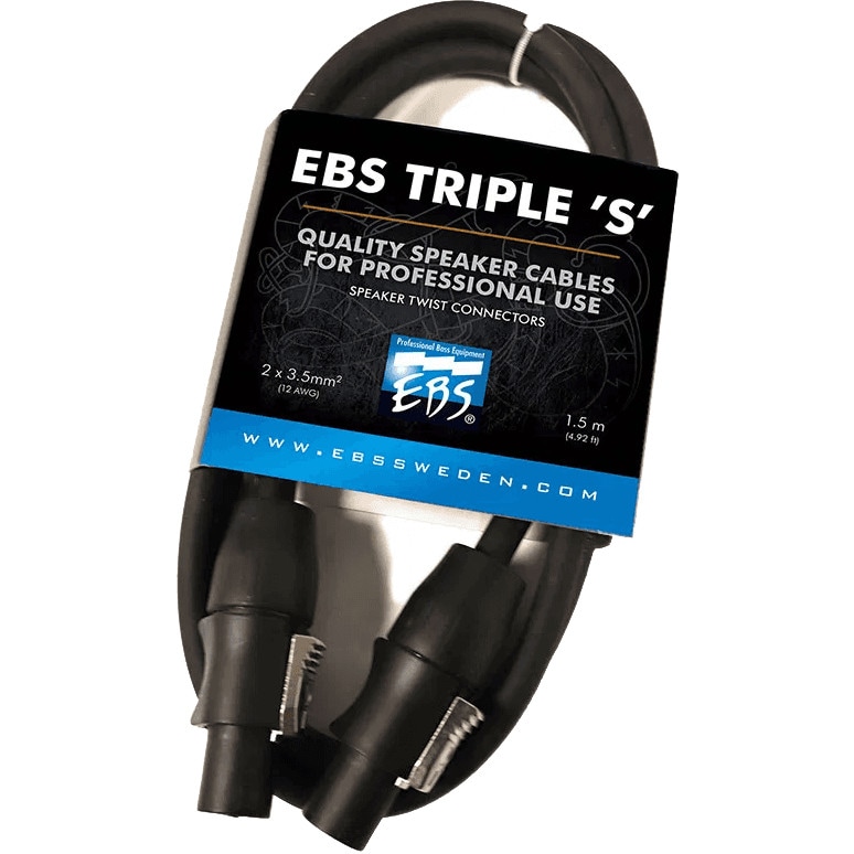 EBS SSC-1.5 Triple 'S' Speakon Cable speakerkabel met Speaker Twist connectoren (1.5m)