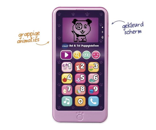 Vtech Bel & Tel Puppytelefoon - Roze